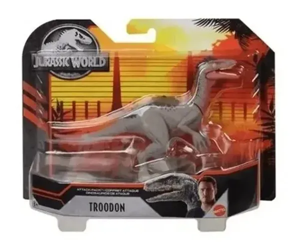 Dinossauro Troodon Jurassic World Attack Pack Mattel Original Raro Lacrado de Fábrica