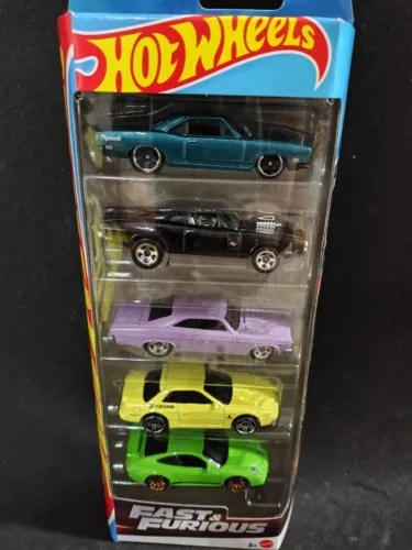 Pack 5 Hot Wheels Velozes E Furiosos Fast & Furious - Mattel Multicores