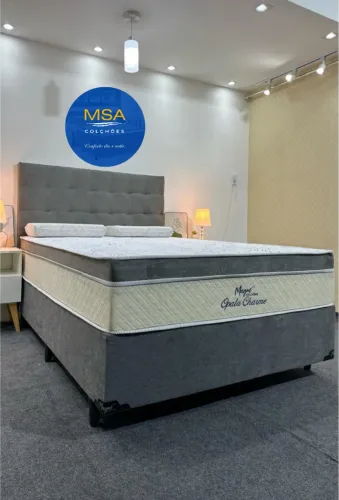 Cama box casal molas ensacadas