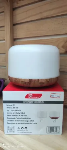 Difusor de Aromas Ultrassônico LED 7 Cores 500ml