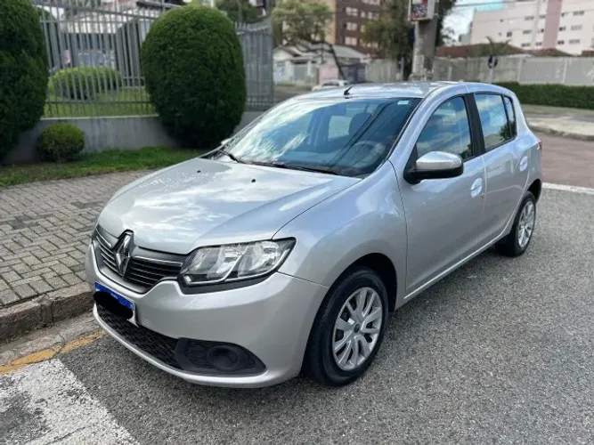 40.900,00 / SANDERO EPXRESSION FLEX 1.0 2018 PRATA COMPLETO c/ 81.000 KM