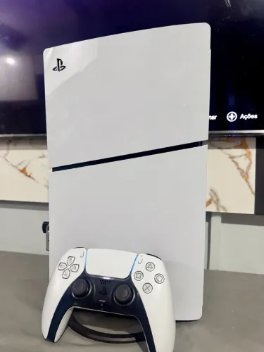 PS5 Slim 825GB - DESBLOQUEADO Y2JB HEN - Versão 13.60 - Caixa e Controle