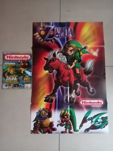 Revista de Games Nintendo World 26 com pôster
