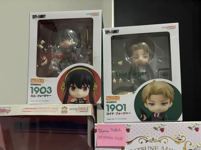 Nendoroid Loid Forger + Yor Forger - novos e lacrados 