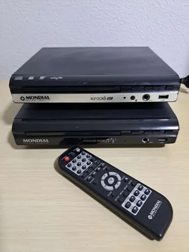 02 Dvd Cd Player Mondial Karaoke Mp3 Usb Pendrive Ripping Score (LER)