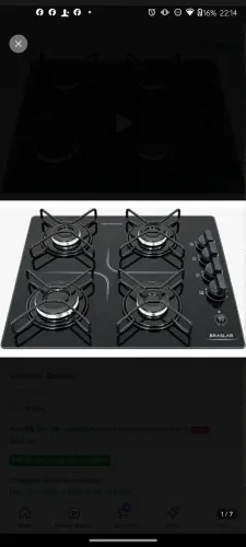 Cooktop 4 bocas 