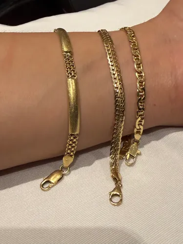 Pulseiras italianas exclusivas em ouro 18 750
