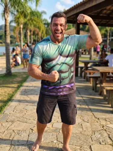 Camisa Masculina Hulk Adulto
