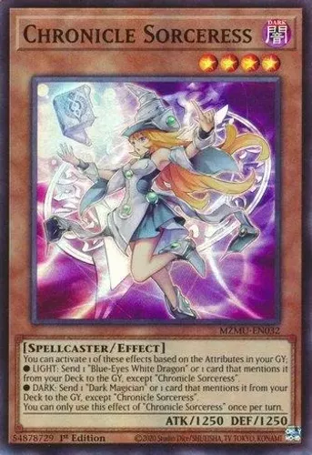 Yugioh!!! Chronicle Sorceress MZMU-PT032 Super Rare