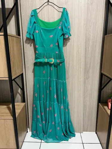 Vestido longo verde