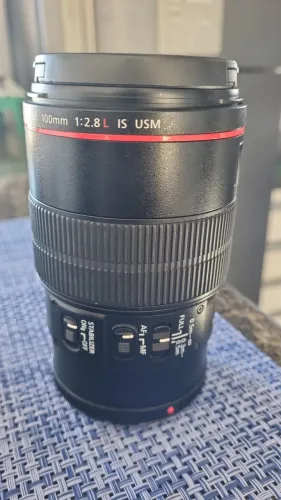 Lente canon 100mm macro