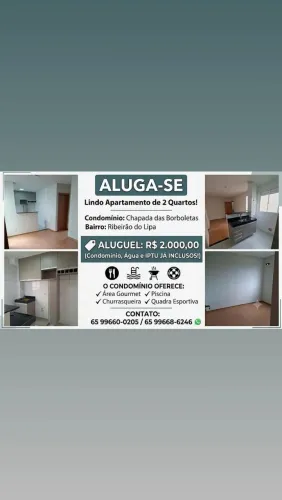 Aluga-se apartamento no Condomínio Chapada das Borboletas