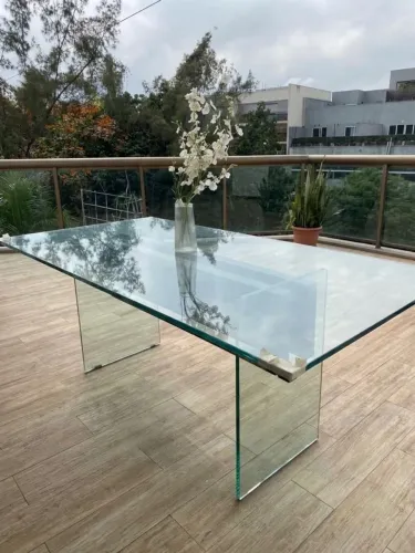 Mesa Jantar Gourmet Vidro 2 x 1,0 x 0,15