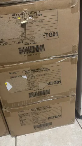 Caixa filamento PETG branco fosco - 12 unidades