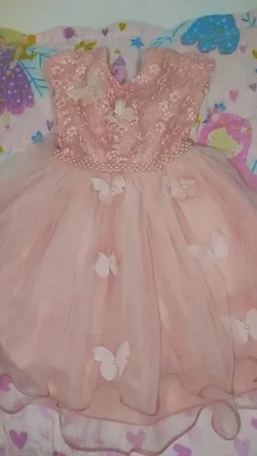 Vestido de festa infantil 2 anos jardim das borboletas