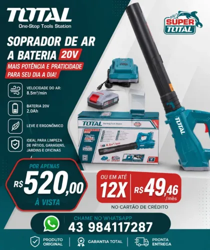 Soprador de folha abateria 