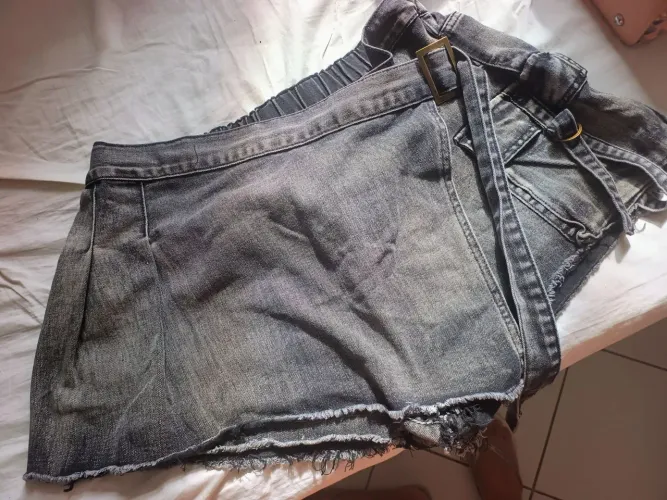 Short Saia jeans