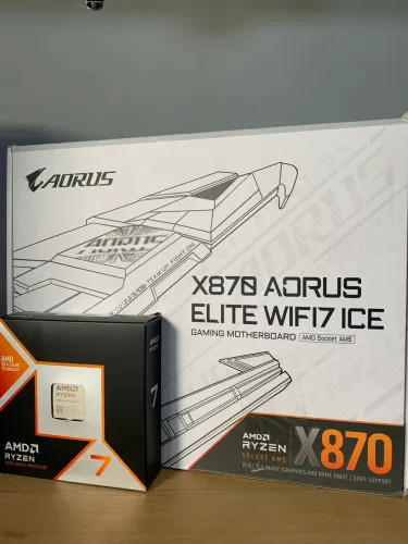 Kit Ryzen 7 9800x3d  + x870 Aorus Elite Ice WiFi 