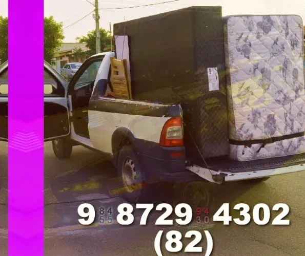 Frete em carro aberto para toda a cidade com segurança e rapidez