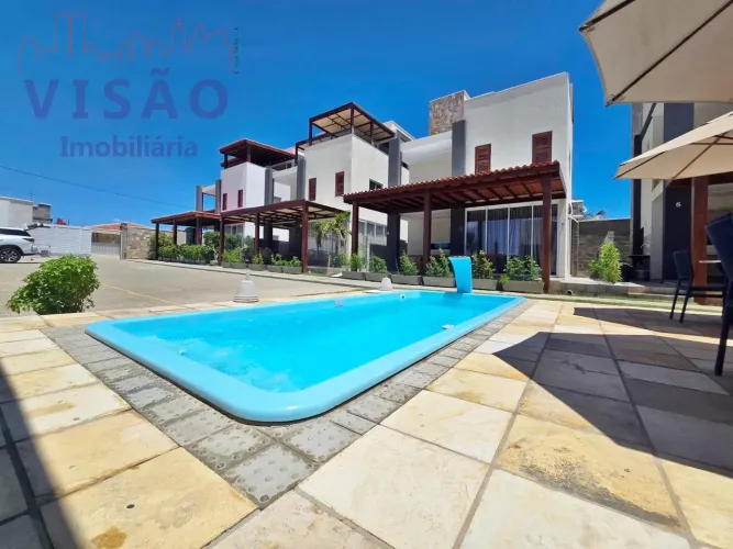 VENDE-SE CASA TRIPLEX EM CONDOMÍNIO RESIDENCIAL NA AREIAS DE TIBAU EM TIBAU/RN