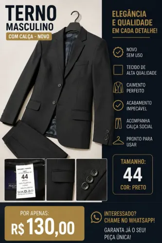 Vendo terno com calça social