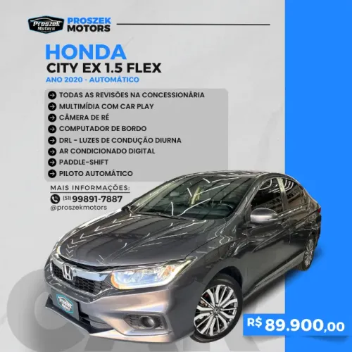 Honda City Sedan EX 1.5 Flex 16V 4P Aut. 2020