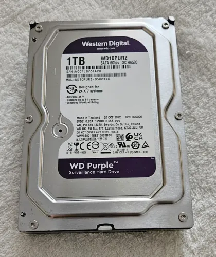 HD WD Purple de 1TB, ideal para  PC e DVRs Intelbras.