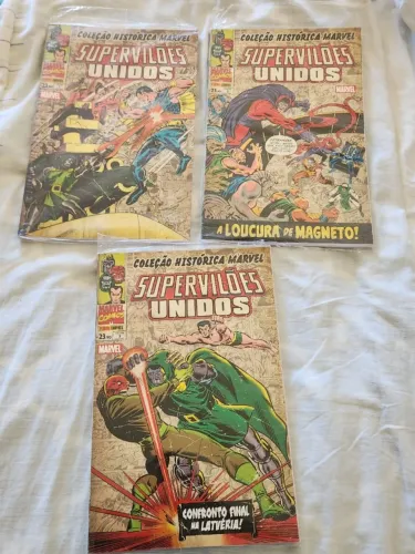 Coleção Histórica Marvel: Supervilões Unidos Vol. 1 ao 3 (Lacrados)