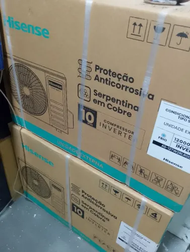 AR CONDICIONADO HISENSE 12000 BTUS COM NOTA E GARANTIA DE 10 ANOS NA CONDENSADORA 