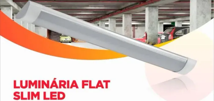 Luminária slim de teto 