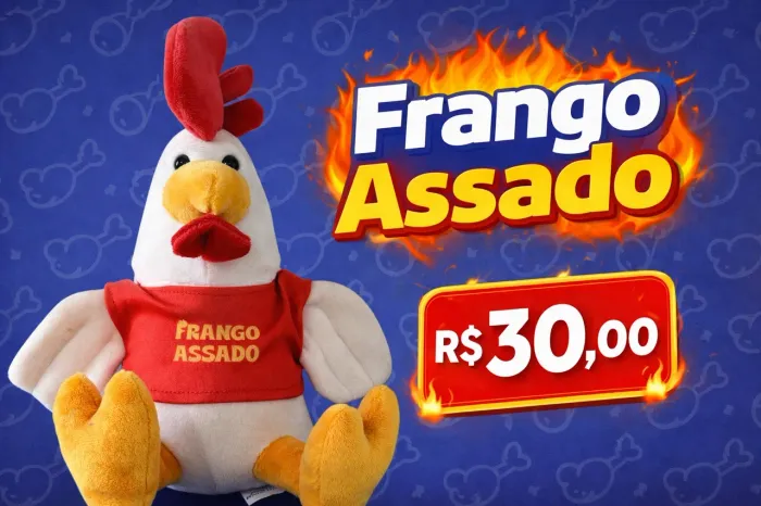 Pelúcia Frango Assado - Divertida e Criativa