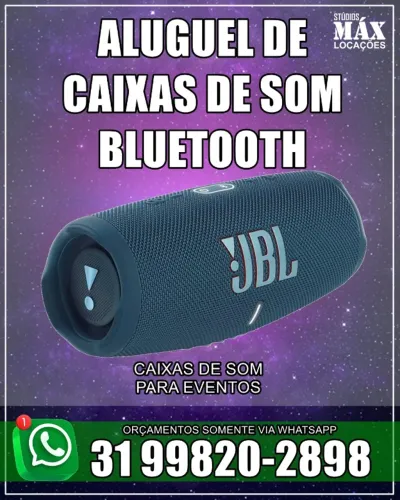 Aluguel de caixas bluetooth para festas e resenhas