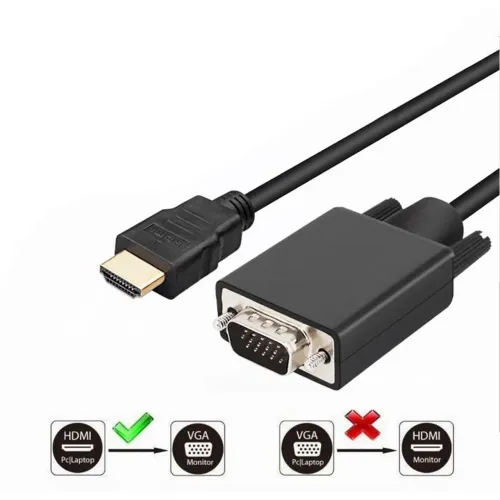 Cabo conversor HDMI para VGA