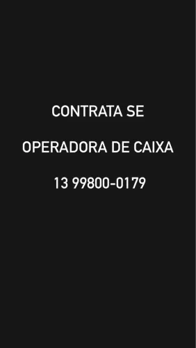 Contrata se Operadora de caixa 