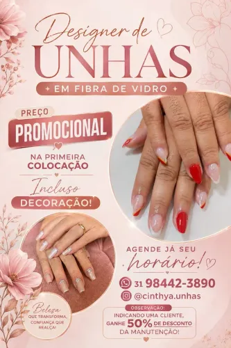 Designer de unhas em fibra de vidro 