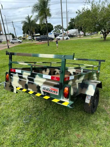 Carreta Reboque 2.00 x 1.20 com visual moderno e muita robustez