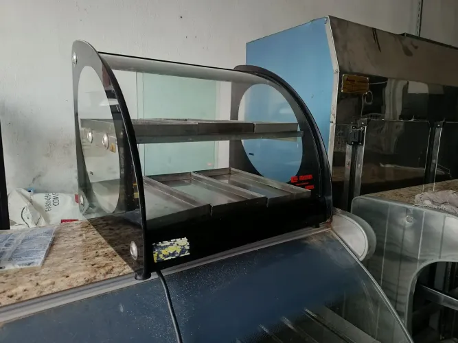 Estufa vitrine para salgados 6 bandejas