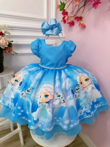 Vestido infantil Frozen