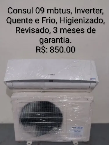 Ar Condicionado 9 a 24 mbtus, ( QUENTE E FRIO )Semi Novos ( REVISADOS E HIGIENIZADOS )