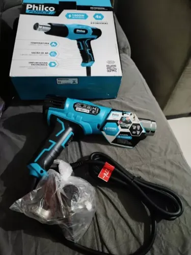 Soprador Térmico Force Pistola de Ar Quente Azul - Philco