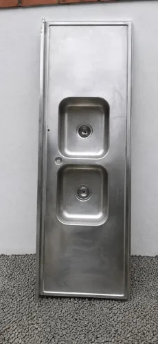 Cuba dupla de pia inox
