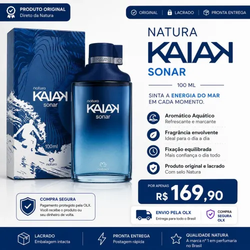 Natura Kayak Sonar 100ml - Lacrado Original-Á Pronta Entrega 