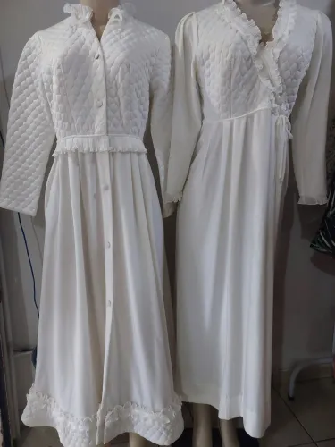 Conjunto penhoares vintage anos 70 seminovos tam. M