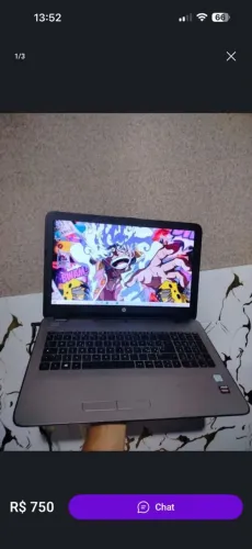 NOTEBOOK HP I7 6 GERAÇÃO DDR4 8GB