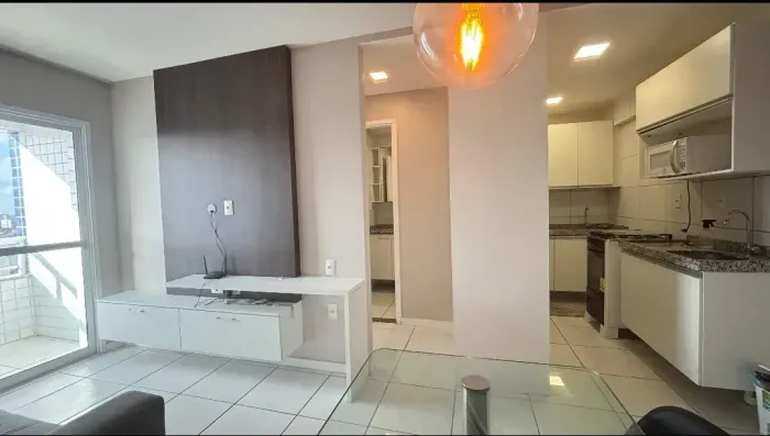 ALUGUEL LINDO APT MOBILIADO 1QT 32m² VARANDA, ANDAR ALTO, TD PROJETADO LOCALIZ TOP PERTO D