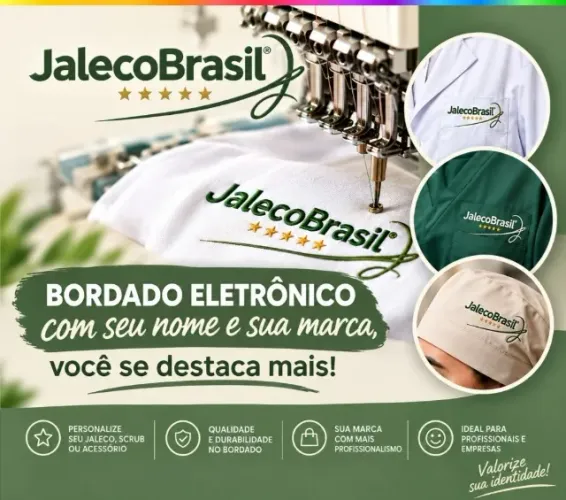 Bordado eletrônico para uniformes
