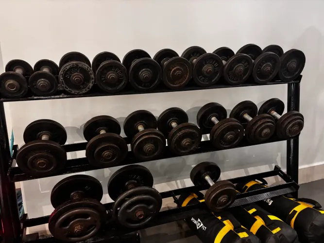 Dumbells mais suporte