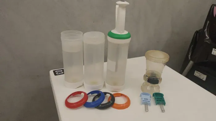 Kit Porcionador Fifo Para Molhos E Saleiro De Gatilho Alta Performance (dosador De Sal)