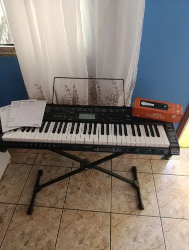 Kit Teclado Casio CTK3500 + Suporte + Bag/Capa Protetora + Pedal de Sustain (Única Dona)