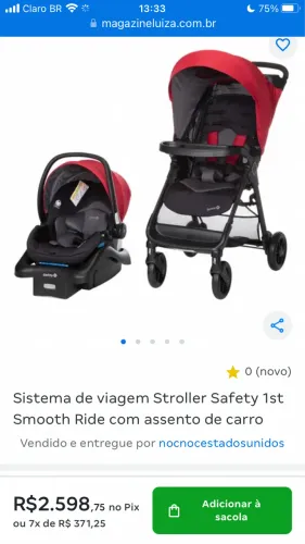 Vendo carrinho e BB conforto da CHICCO